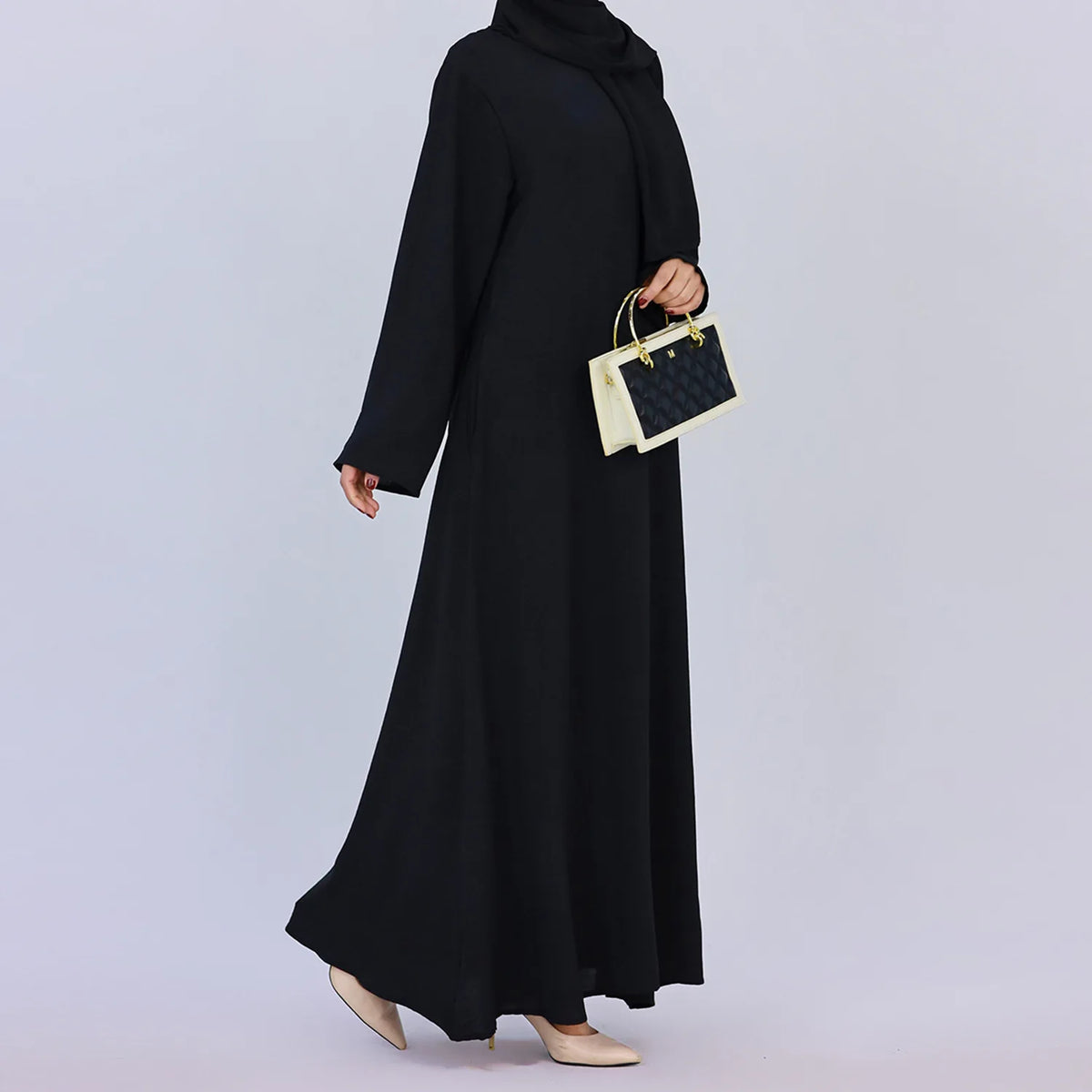 HIA Essential Long-Sleeve Abaya — Dark Blue