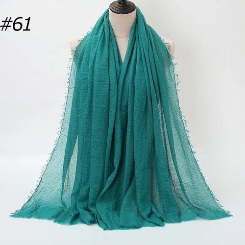 Large Crinkle Cotton Hijab – 90×180 cm