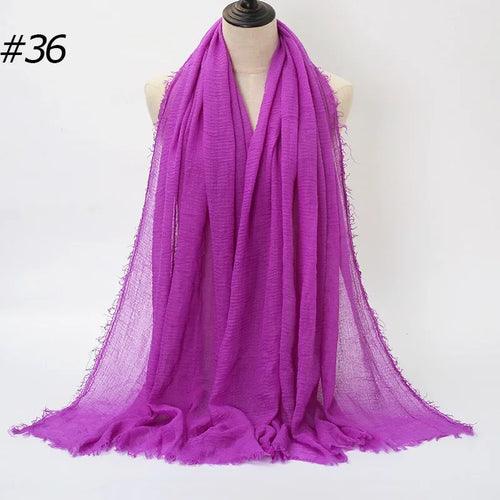 Large Crinkle Cotton Hijab – 90×180 cm