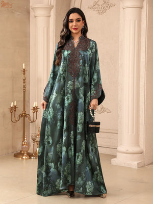 Botanical Embroidered Maxi Dress | HIA
