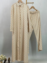 Patterned longline shirt and coordinating trousers by HIA — view 14