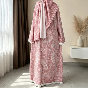 HIA Rose Paisley Open Abaya & Hijab Set — product view 4