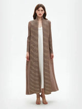 Statement Pleated Open Abaya — design and styling view 17