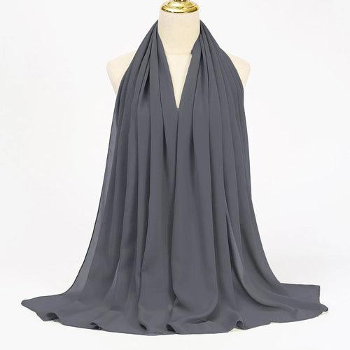 Ramadan Chiffon Hijab (Plain Colors)