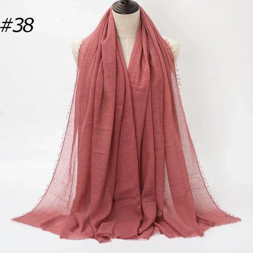 Large Crinkle Cotton Hijab – 90×180 cm