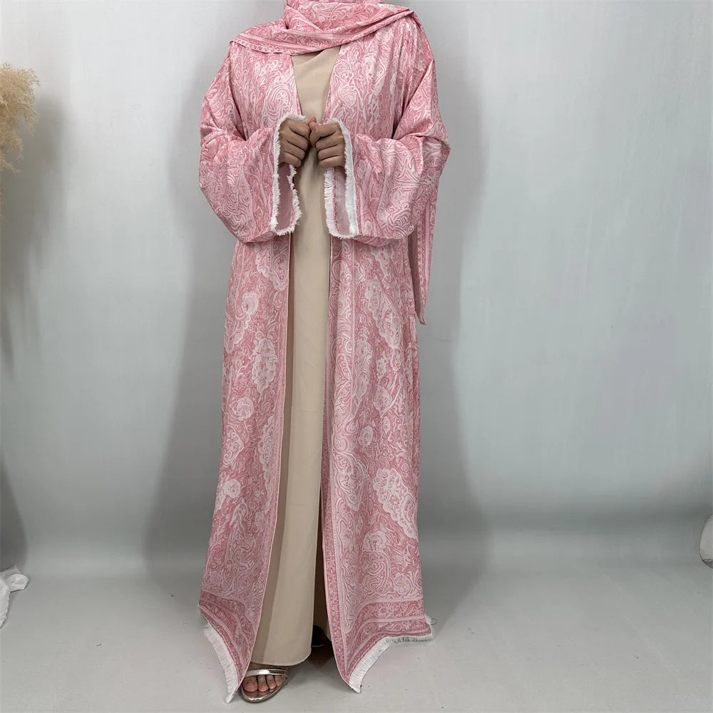 Paisley Border Abaya & Hijab Set — product image 1 | HIA