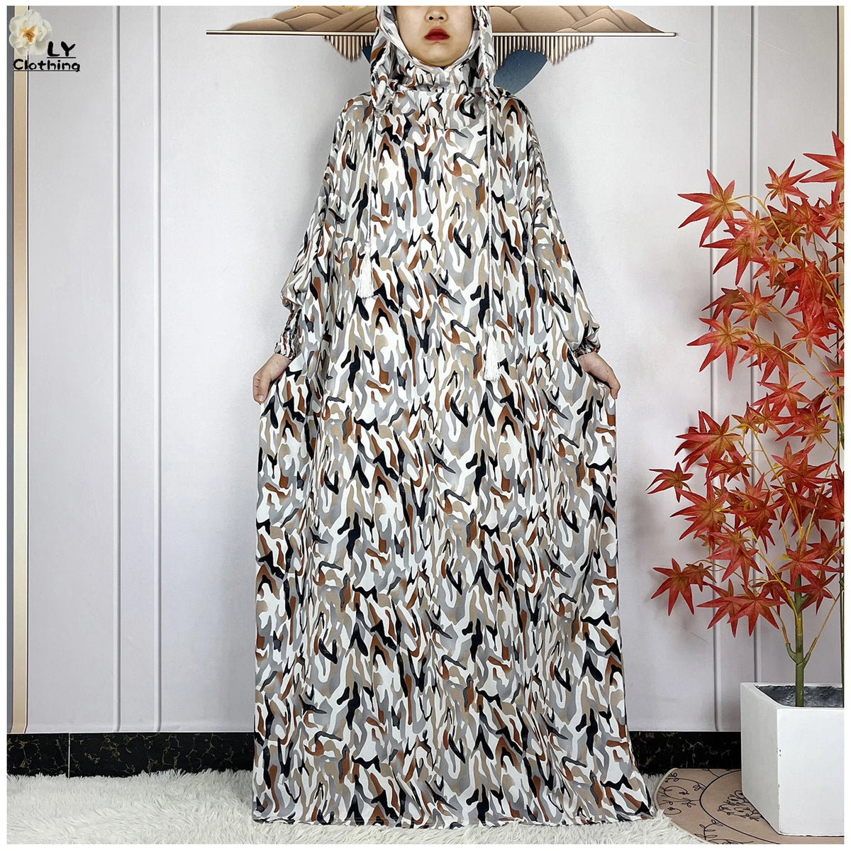 Patterned Hooded Prayer Dress | HIA