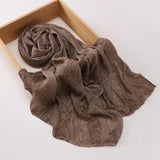 HIA Ornamental Crinkle Hijab — scarf styling and fabric detail, view 10