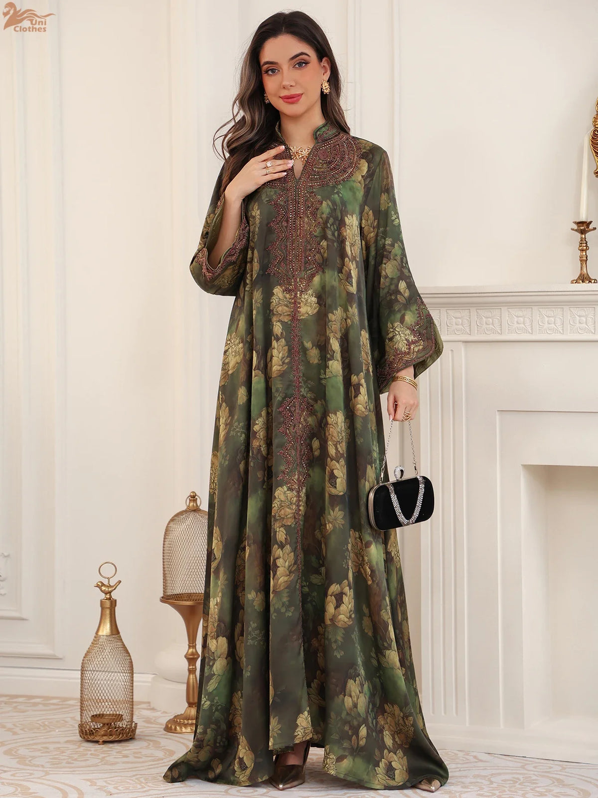 Botanical Embroidered Maxi Dress | HIA