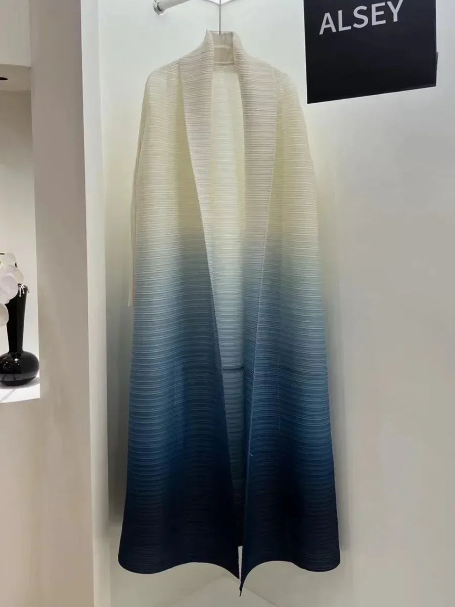 Statement Pleated Open Abaya — design and styling view 5