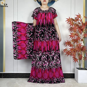 Ornamental Print Dress & Scarf Set in Print 02 — HIA