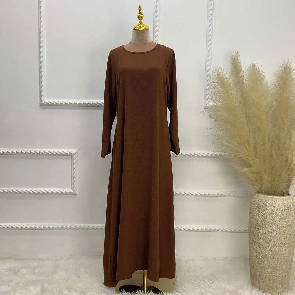 HIA Essential Long-Sleeve Abaya — Army Green