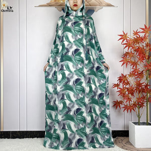 Patterned Hooded Prayer Dress in Print 08 — HIA