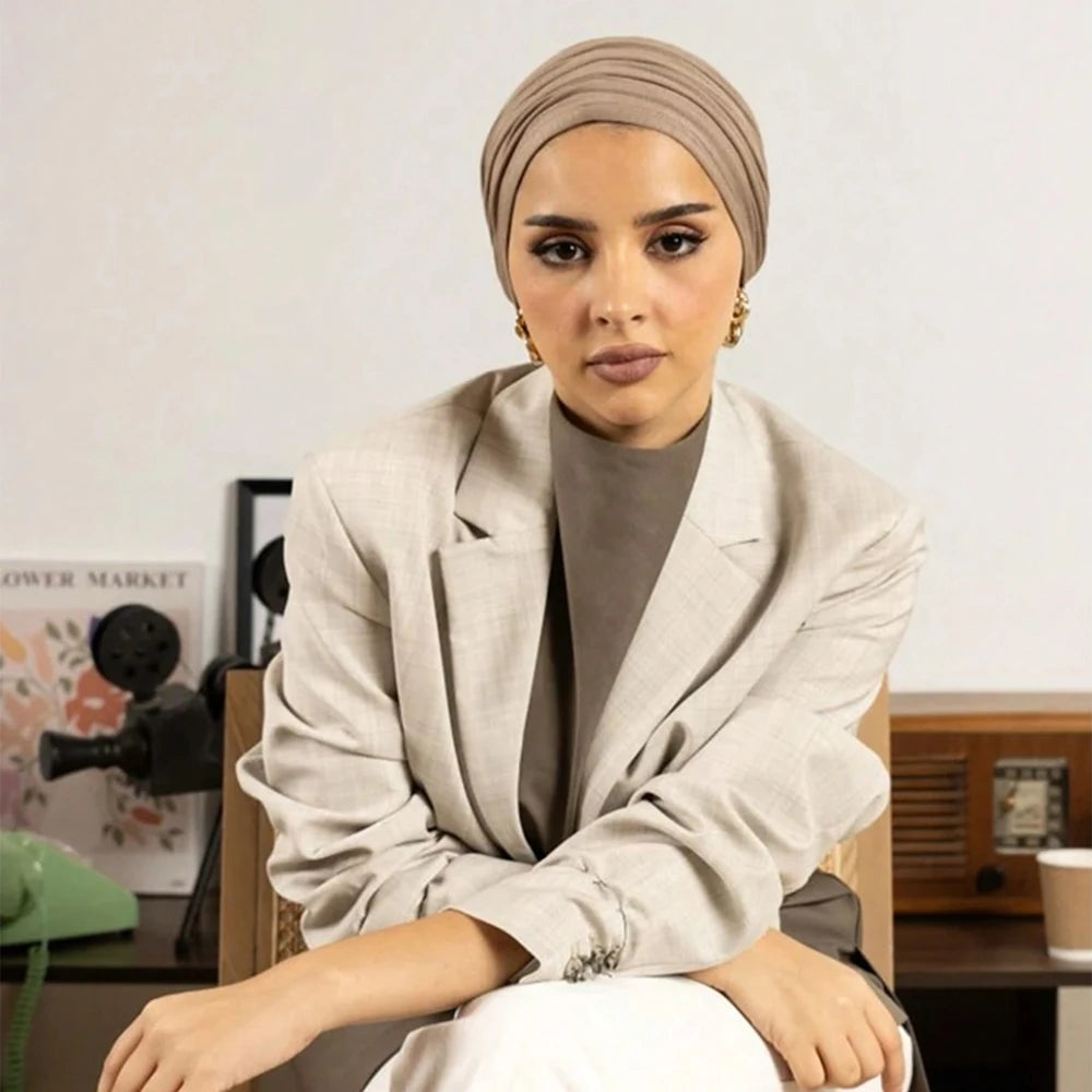 HIA Stretch Tie-Back Undercap — White color