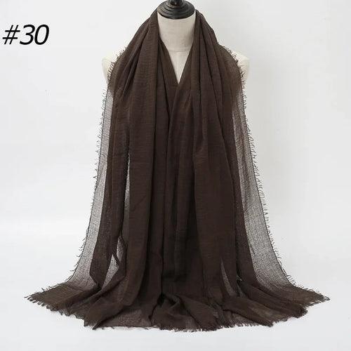 Large Crinkle Cotton Hijab – 90×180 cm