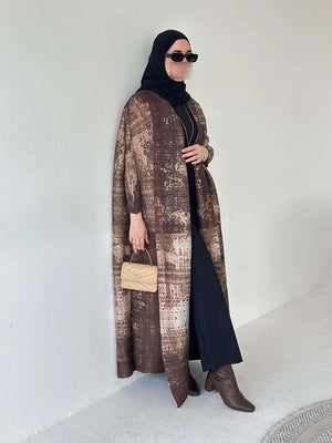 Pleated Open Abaya — design and styling view 5