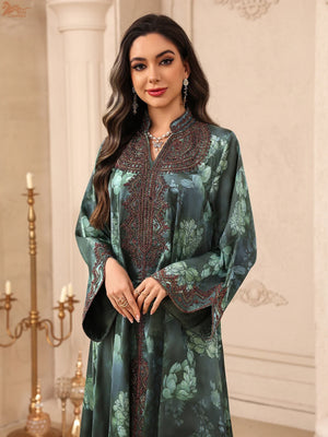 Botanical Embroidered Maxi Dress | HIA