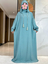 Two-Hat Sanding Cotton Abaya – Latest Ramadan Kaftan