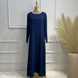 HIA Essential Long-Sleeve Abaya — Light Gray