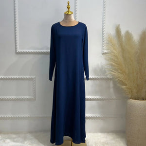 HIA Essential Long-Sleeve Abaya — Light Gray