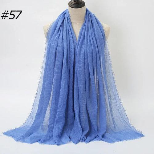 Large Crinkle Cotton Hijab – 90×180 cm