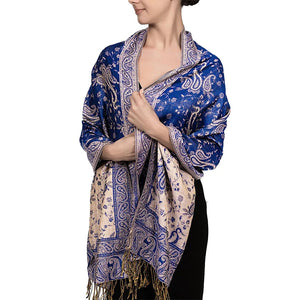 Paisley Border Fringe Shawl — product image 12 | HIA