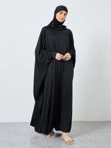 HIA classic hooded prayer dress in black – front view