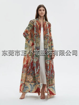 Statement Pleated Open Abaya — design and styling view 16
