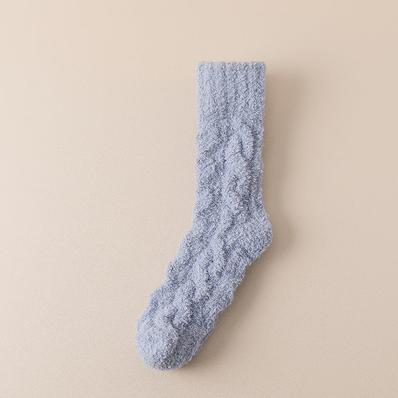 Women’s Coral Fleece Winter Socks – Thick & Cozy