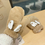 Korean Style Cute Moving Wings Mittens – Warm Winter Gloves for Women