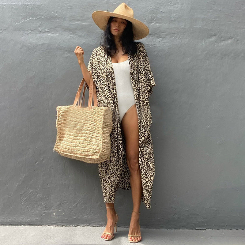 Women’s Resort Beach Cover Up – Lightweight Sun Protection Kimono