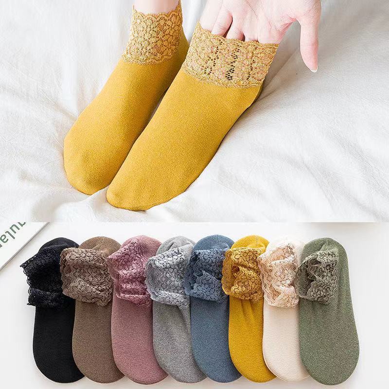 Warm Silicone Non-Slip Mid-Calf Socks – Winter Velvet Lined