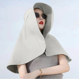 Women’s Integrated Neck & Shawl Sunscreen Hat – Ultimate UV Protection