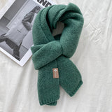 Soft Knit Wool Scarf – Cozy Winter Wrap in 18 Colors