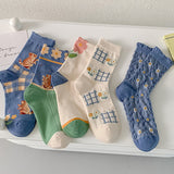 Autumn & Winter Cute Girls Bubble Mouth Cotton Thigh-high Socks