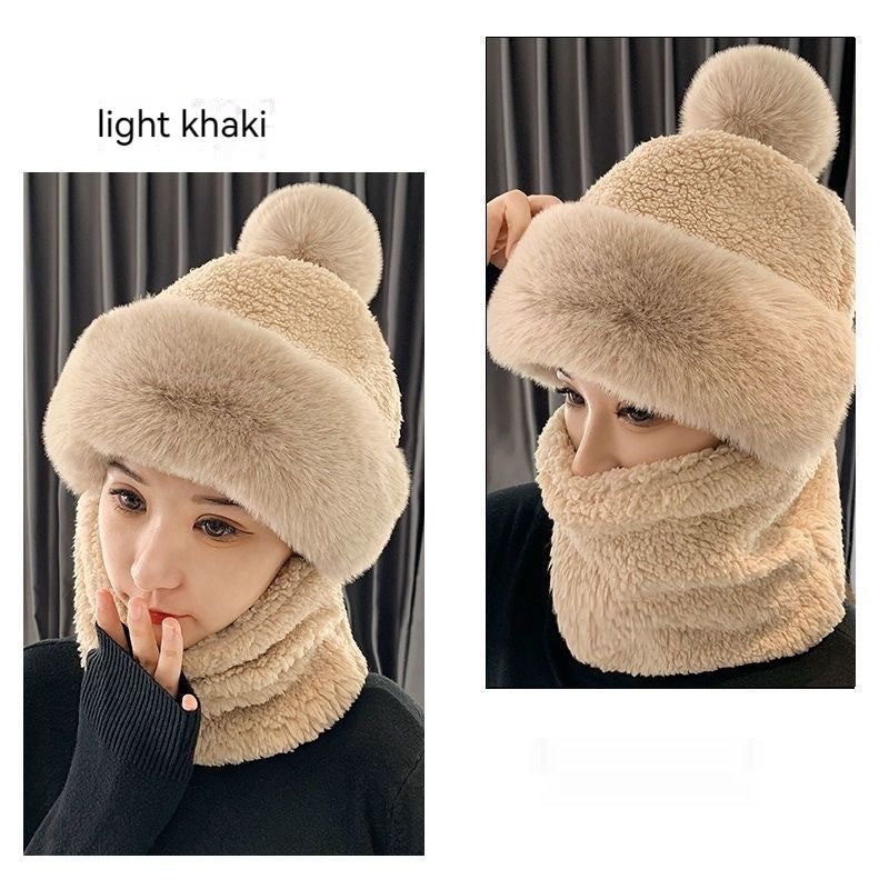 Women’s Winter Fleece Hat with Ear & Wind Protection – Neck Cover Design