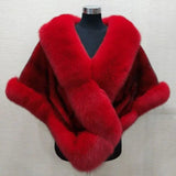 Luxe Faux Fur Cape – Elegant Winter Shawl