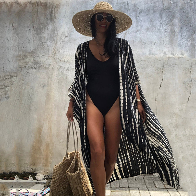 Women’s Resort Beach Cover Up – Lightweight Sun Protection Kimono