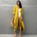 Women’s Resort Beach Cover Up – Lightweight Sun Protection Kimono