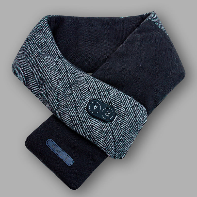 USB Heated Massage Scarf – 3-Level Washable Electric Neck Warmer