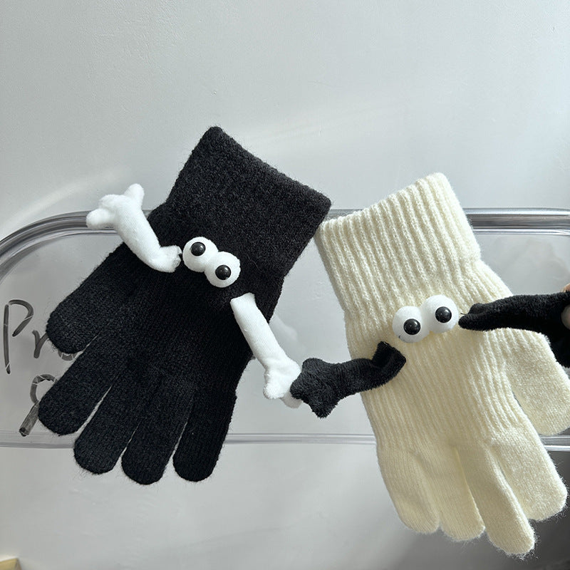 Couple Magnetic Gloves – Cute Warm Cotton Winter Hand Gloves