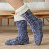 Ladies Winter Warm Plus Velvet Sleeping Floor Socks