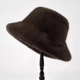 Women’s Plush Wool Beret – Waterproof Autumn & Winter Retro Hat
