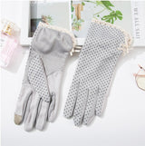 Thin Non-Slip Breathable Touch Screen Gloves – Cotton Short Finger Design