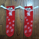 Halloween & Christmas Magnetic Hand Socks – Fun Couple Stockings