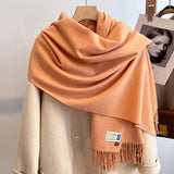 Oversized Brushed Scarf – Soft Woven Shawl in 39 Elegant Colors