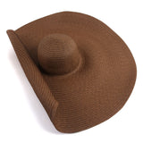 Women’s Oversized Beach Hat – 25CM Wide Brim Straw Sun Hat