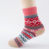 Women’s Ethnic Wool Crew Socks – Warm Winter Style