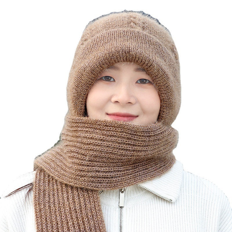 Women’s Fleece-Lined Knitted Hat – Thickened Winter Beanie