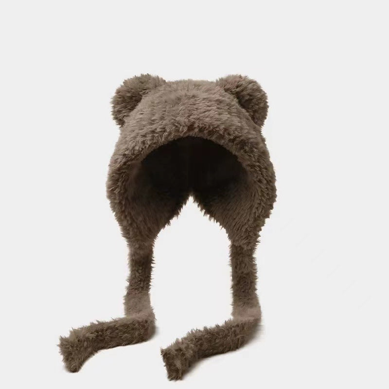 Women’s Earflap Woolen Hat – Cute Winter Warm Cartoon Style